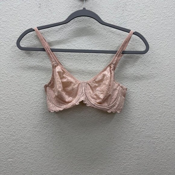 Wacoal Other - Wacoal Soft Sense Floral Lace Underwire Adjustable Strap Bra 851334 Womens 34C